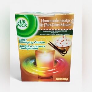 Air Wick Color Changing Rainbow Candle Vanilla Buttercream Cupcake 4.23oz/120g 🌈